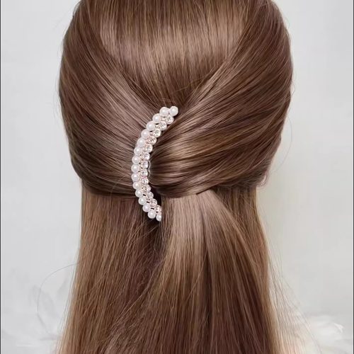 珍珠插梳发簪发卡女士发梳头饰