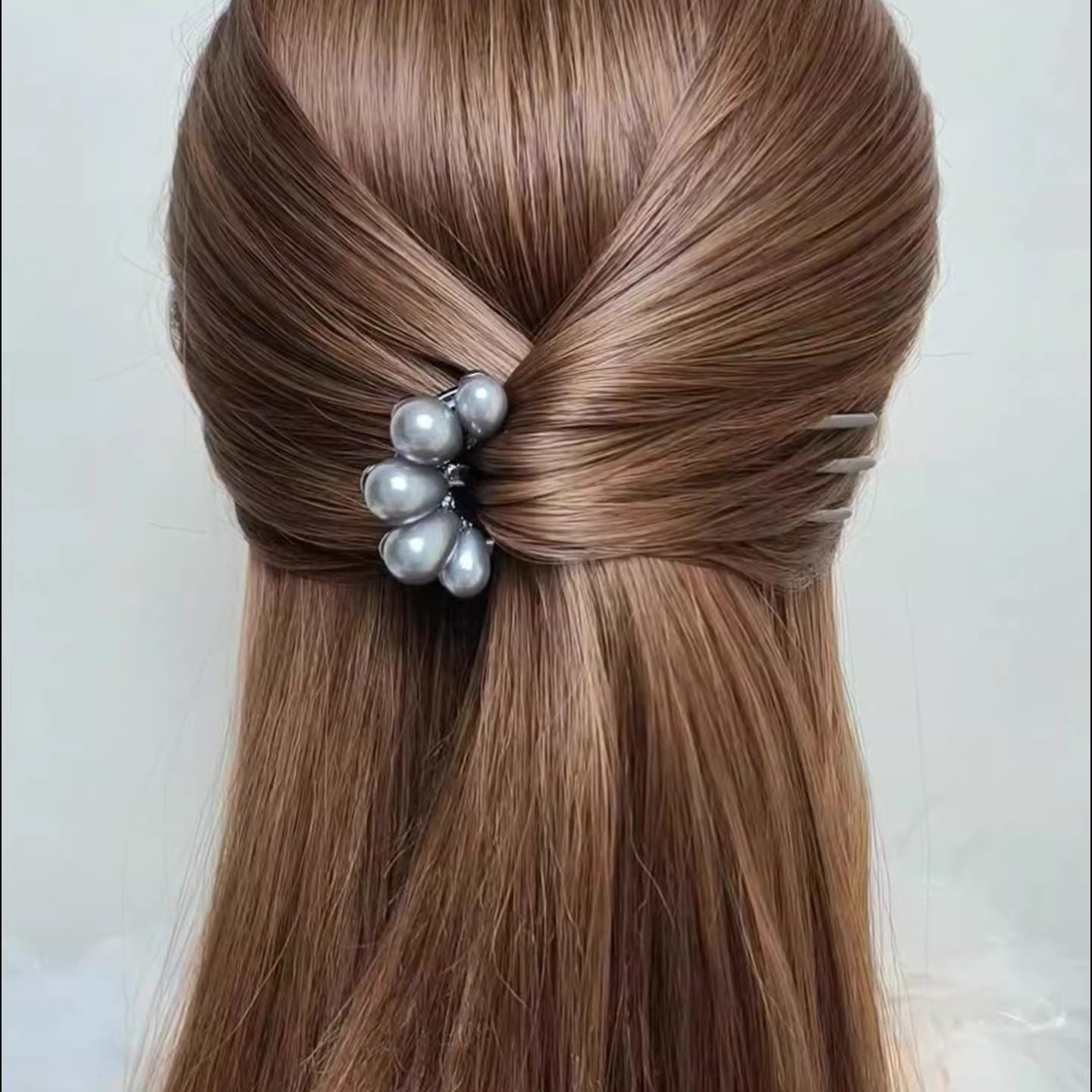 盘发神器2025新款珍珠u型发簪