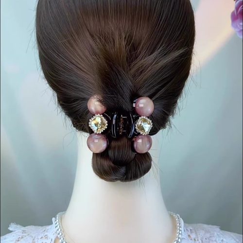 水钻珠珠小号抓夹女高级感