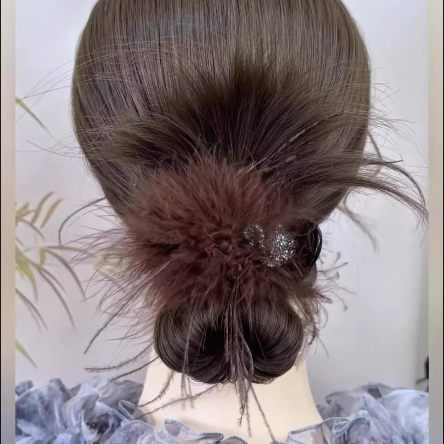 超仙绝美氛围感羽毛丸子头抓夹女2025新款复古精致高级感旅行发卡,户外/登山/野营/旅行用品,旅行发卡,淘宝优惠券,粉丝福利购,淘宝优惠卷