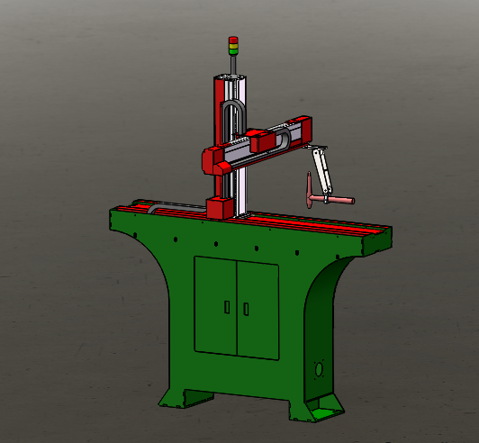 直角坐标机器人机械手图纸/自动焊接机械人sldprt模型设计