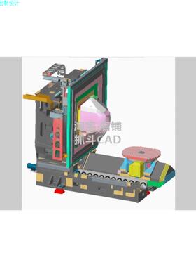 德玛吉机床dmu80p德马吉五轴加工中心图纸3D模型CAD设备sw设5167