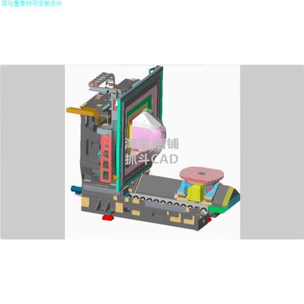 德玛吉机床dmu80p德马吉五轴加工中心图纸3D模型CAD设备sw设5167