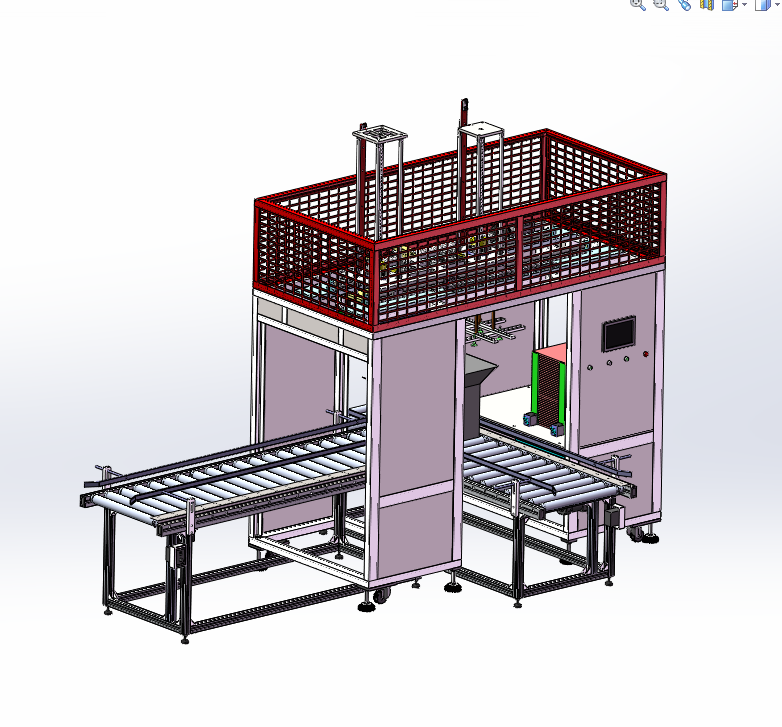 自动装箱机机械手龙门架桁架式装箱机3d图纸