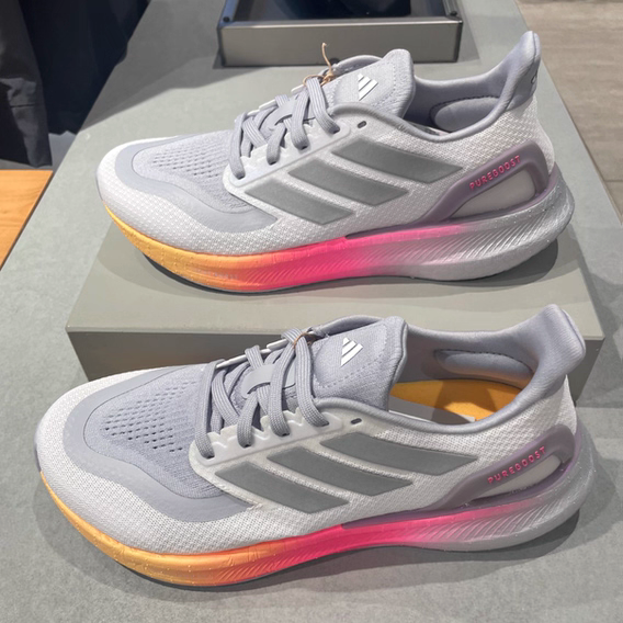 Adidas阿迪达斯中性PUREBOOST5透气百搭缓震耐磨低帮跑步鞋IE8463