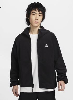 NIKE耐克ACG男子夹克户外连帽衫冬新款宽松摇粒绒外套HJ2461-010