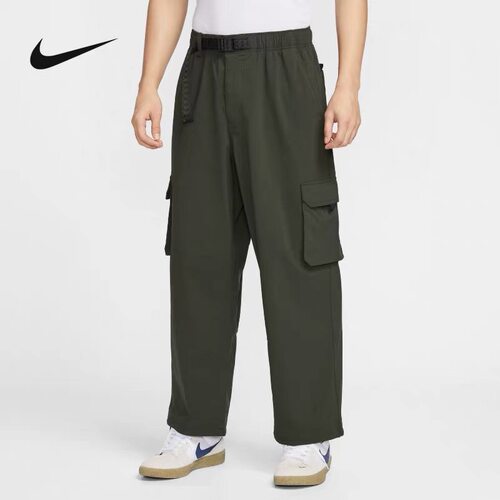 Nike/耐克SB男女运动宽松休闲工装多口袋滑板梭织长裤 FV7348-355