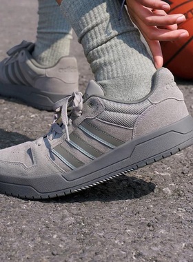 Adidas阿迪达斯ENTRAP男女同款低帮舒适耐磨运动休闲板鞋 KI8456