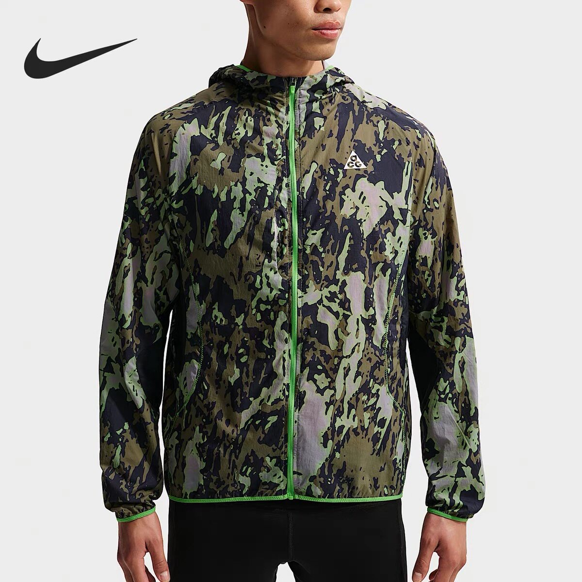 NIKE ACG LOGO 户外机能防水可收纳轻薄运动休闲皮肤衣IF2172-009