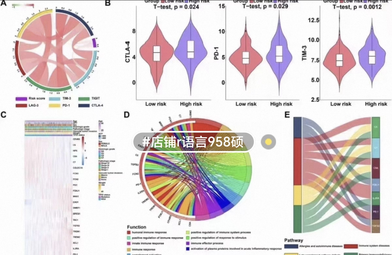 个人】r语言画图生物信息学热图气泡图圈图瀑布图医学统计单细胞