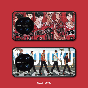 适用于华为mate50rs保时捷手机壳皮纹华为mate60rs非凡大师保护套创意灌篮高手卡通男女Mate40RS防摔定制30rs