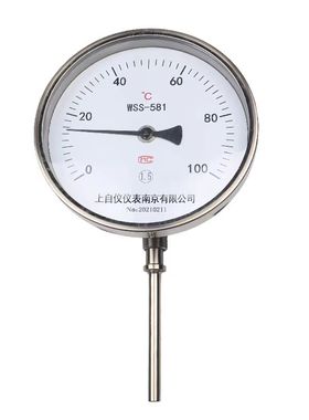 大表盘150MM万向调节双金属温度计WSS581不锈钢304指针机械温度计