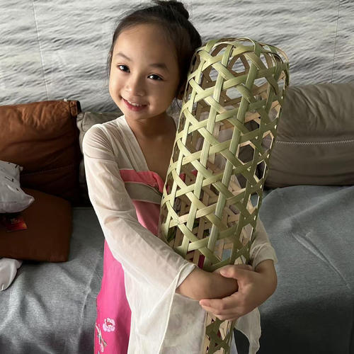 竹夫人抱枕竹编抱枕卧室纳凉神器