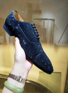 欧美AGZ CL水钻牛低帮男鞋奥钻红底板鞋休闲时尚运动鞋潮流皮鞋酷