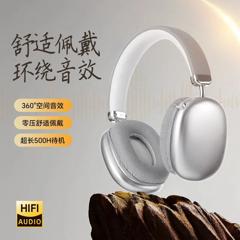 新款超长续航头戴式蓝牙耳机不入耳立体声无线TE-X9耳麦通用跨境
