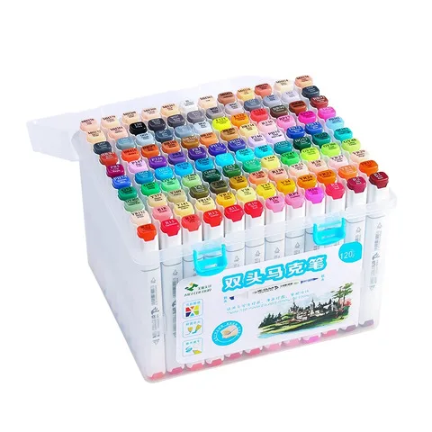 套装记号笔美卡马克笔服装专业软头480勒色号动漫景观