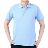 Летняя футболка polo для работы подходит для мужчин и женщин, короткий рукав, делается под заказ