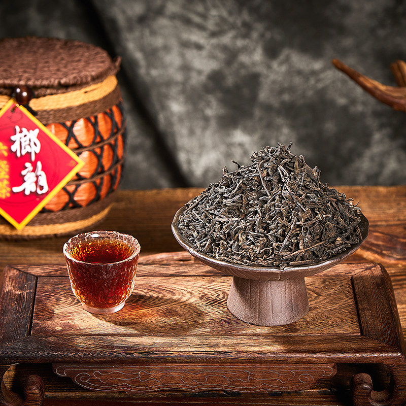 8年陈槟榔香六堡茶广西梧州特级黑茶祛湿散茶特产官方旗舰店礼盒