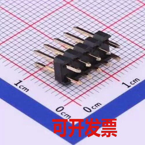 X6521WV-2x05H-C60D30 排针 2x5P 间距:2.54mm 方针 插件,P=2.54m