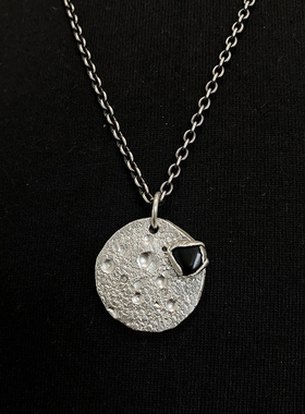 孤品项链黑曜石纯手工