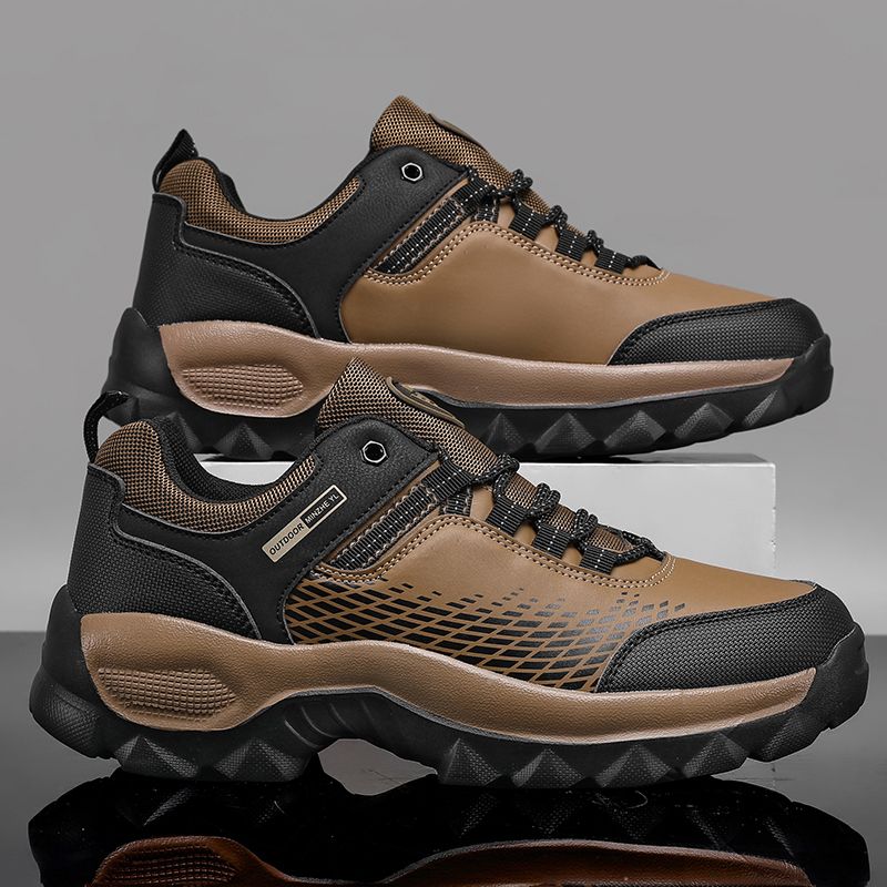 男鞋春秋网面透气户外运动休闲鞋防滑耐磨越野跑山鞋