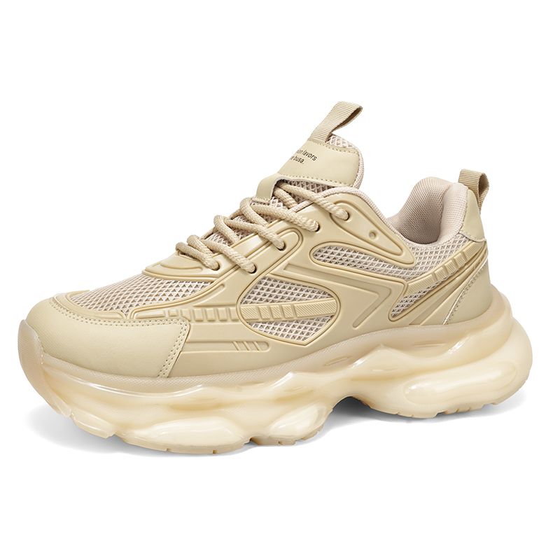 跑男奔跑吧白鹿同款鞋椰椰奶冻老爹鞋透气网面厚底女运动跑鞋