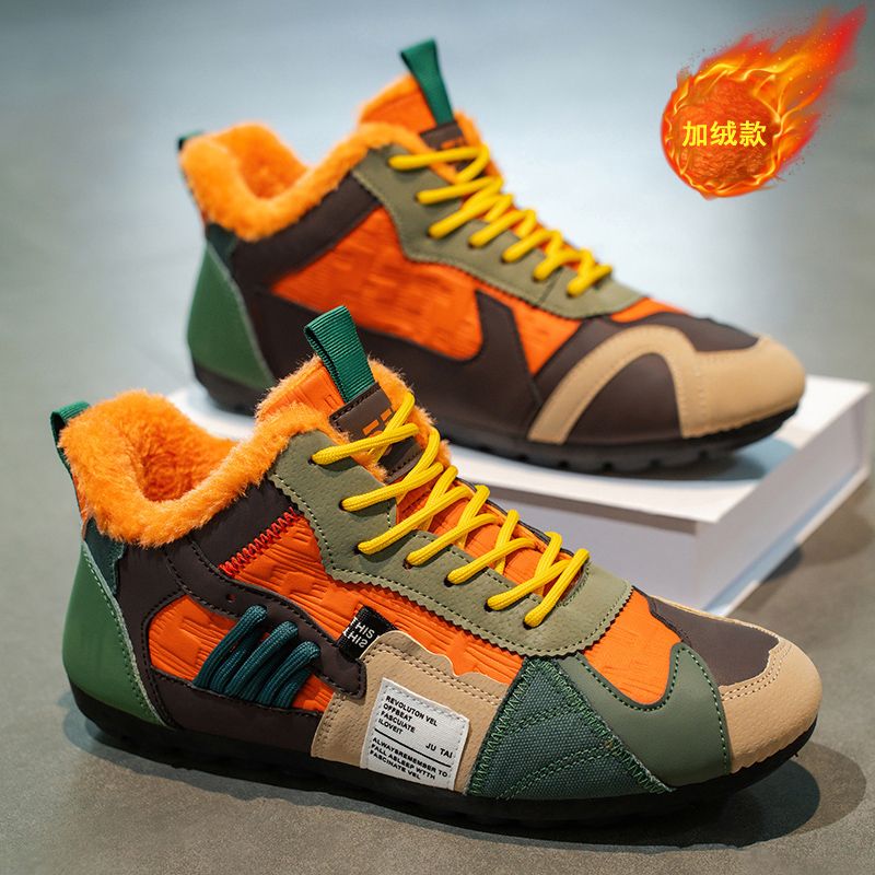 男鞋非常规设计拼接撞色阿甘运动鞋原创小众解构鞋子男潮牌帆布鞋