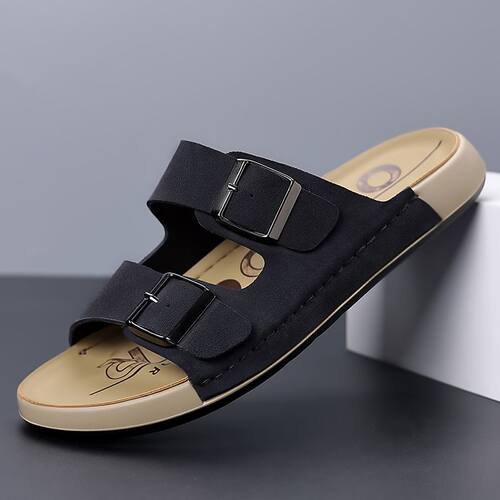 男士拖鞋软底踩屎感外穿开车厚底两穿凉鞋复古日系凉拖港风一字拖