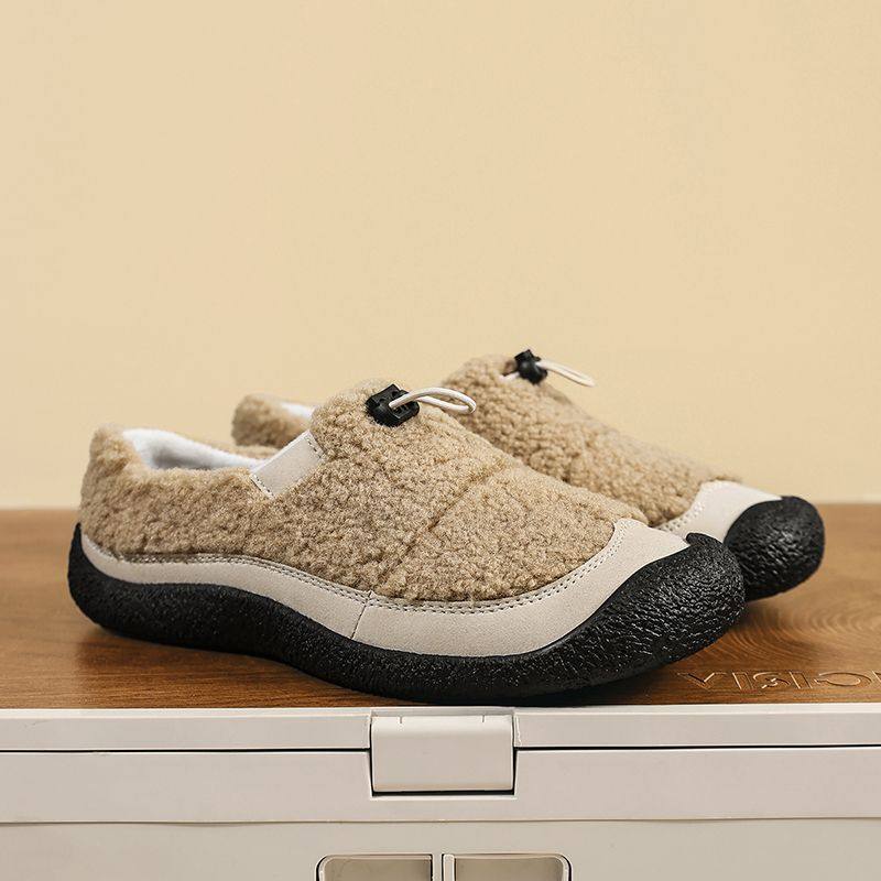 冬季新款老北京棉鞋女鞋舒适保暖一脚蹬棉拖鞋毛毛鞋女外穿豆豆鞋,女鞋,乐福鞋（豆豆鞋）,淘宝优惠券,粉丝福利购,淘宝优惠卷