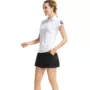Áo thể thao POLO nữ mùa hè mỏng phần eo thon golf ngắn tay áo size lớn nhanh khô thể dục cao thun áo thun - Áo polo thể thao polo trắng