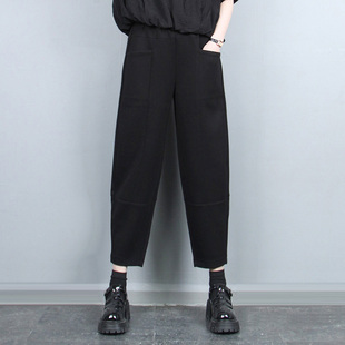 薄款 潮 女窄版 老爹裤 八分裤 休闲裤 新品 2026年夏季 哈伦裤 七分裤 时尚