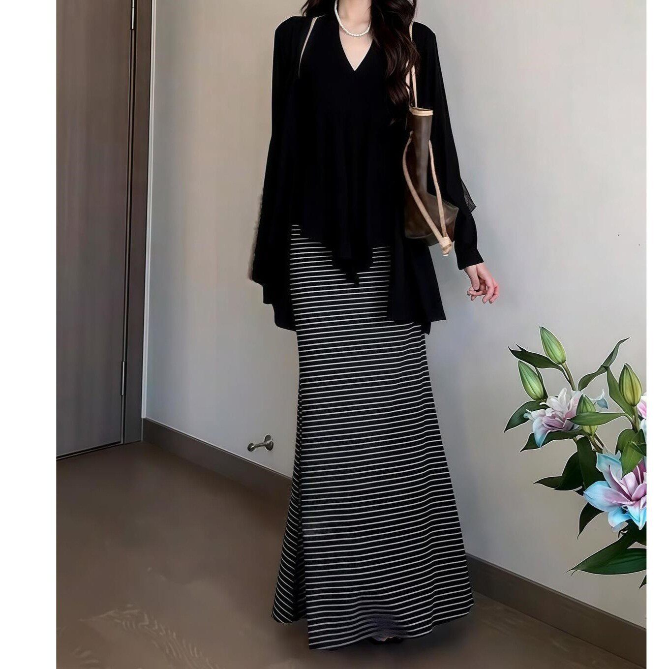 大码胖MM法式复古气质套装女早休闲运动套装