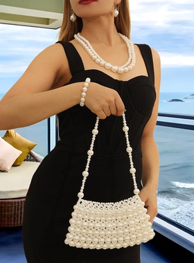 包包法式时尚小众设计珍珠