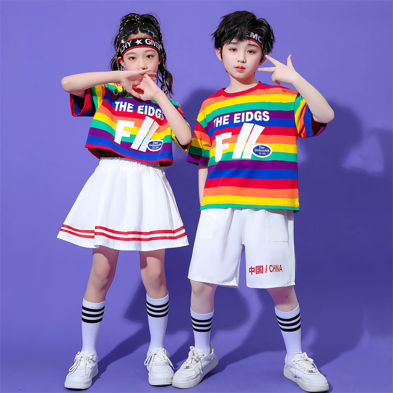 儿.童啦啦队演出服小学生合唱服幼儿园服班服运动会开幕式表演服