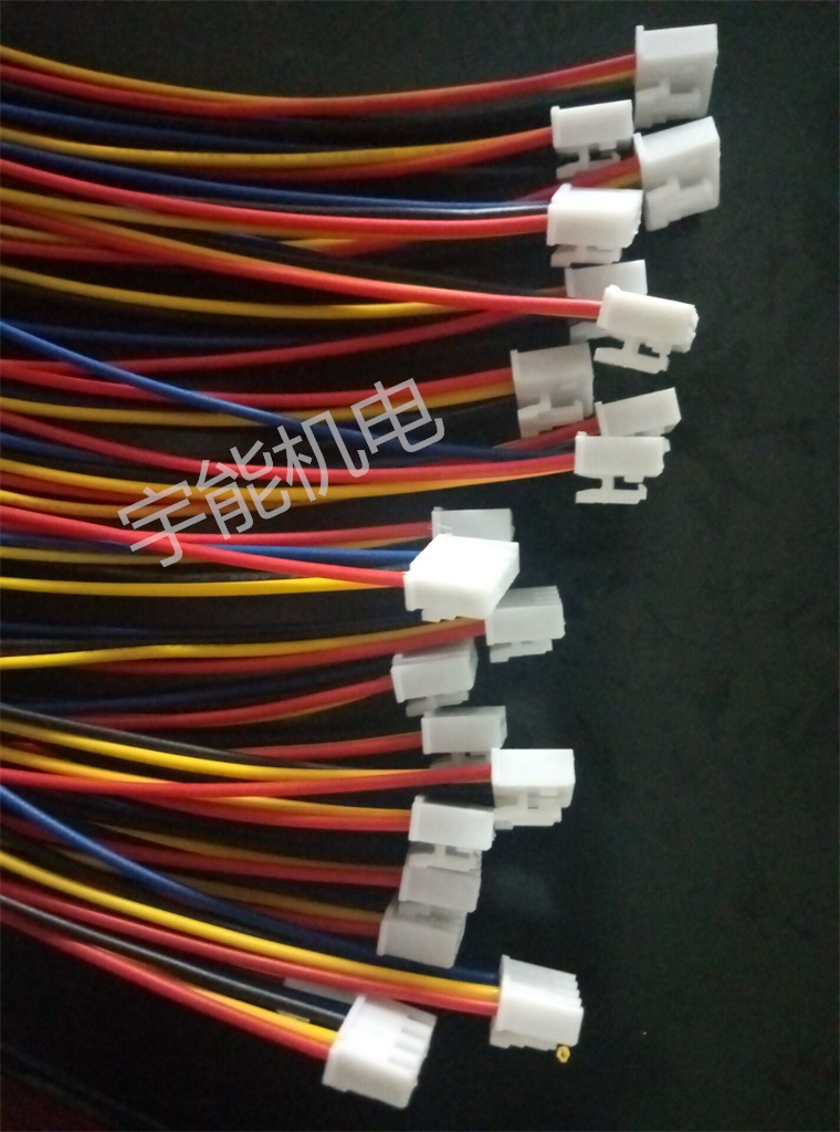 XHB带勾胶壳端子线 间距2.54mm XH2.54带锁带扣插壳连接线2p3p4p