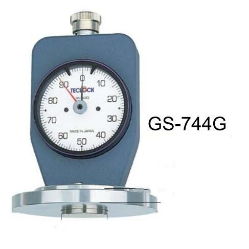 日本得乐TECLOCK软橡胶硬度计GS-744G泡沫海绵硬度计盘型硬度计