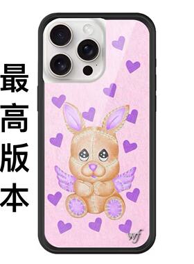 高版wildflow爱心小兔子手机壳小狗适用苹果iPhone16ProMax/17/15/14 防摔WF小猫野花壳13保护套华强北