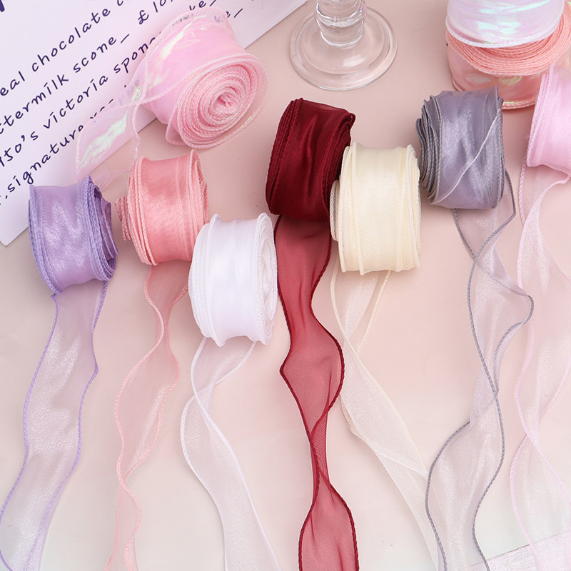 鱼尾纱丝带鲜花包装纱带彩带蕾丝波浪拷边装饰雪纱雪纺花束,鲜花速递/花卉仿真/绿植园艺,花艺缎带,淘宝优惠券,粉丝福利购,淘宝优惠卷