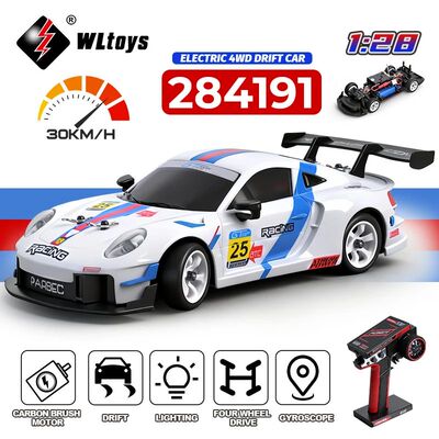 WLtoys 284191 284019-A Upgraded Gyro 1/28 RC Drifting Car 4W