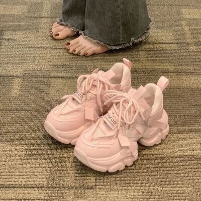 Women's Chunky Sneakers  Breathable Mesh Platform Sports Sho