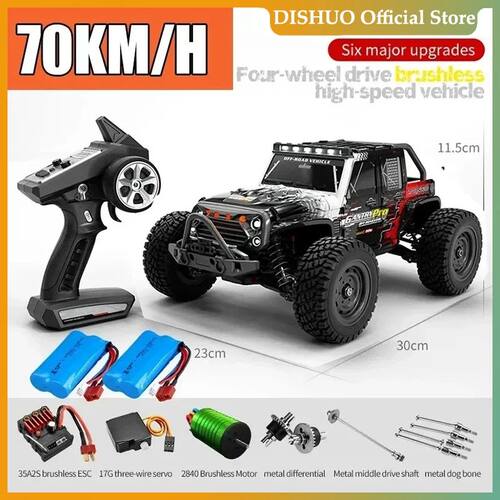 Rc Cars 16103Pro 50km/h or 75km/h with LED 1/16 Brushless Mo