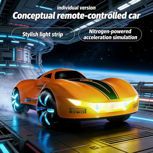 Meteor Supercar 4-Wheel Drive Remote Control Car with Lights