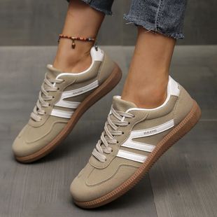 Mix Color Women's Autumn Sneakers Fashion Splicing Flat Heel