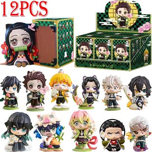 10CM Anime Demon Slayer Blind Box Figure Tanjiro Kamado Nezu
