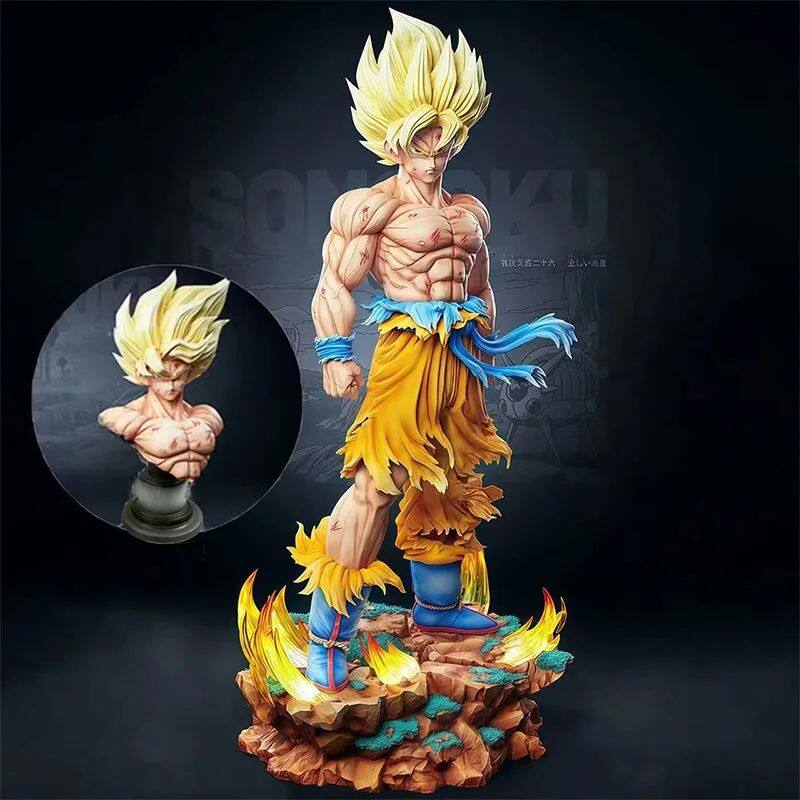 Jt Statue Dragon Ball Z Son Goku Figure Replaceable Heads Le图片