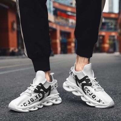 Mesh Sneakers for Men Breathable Running Shoes Man Comfortab