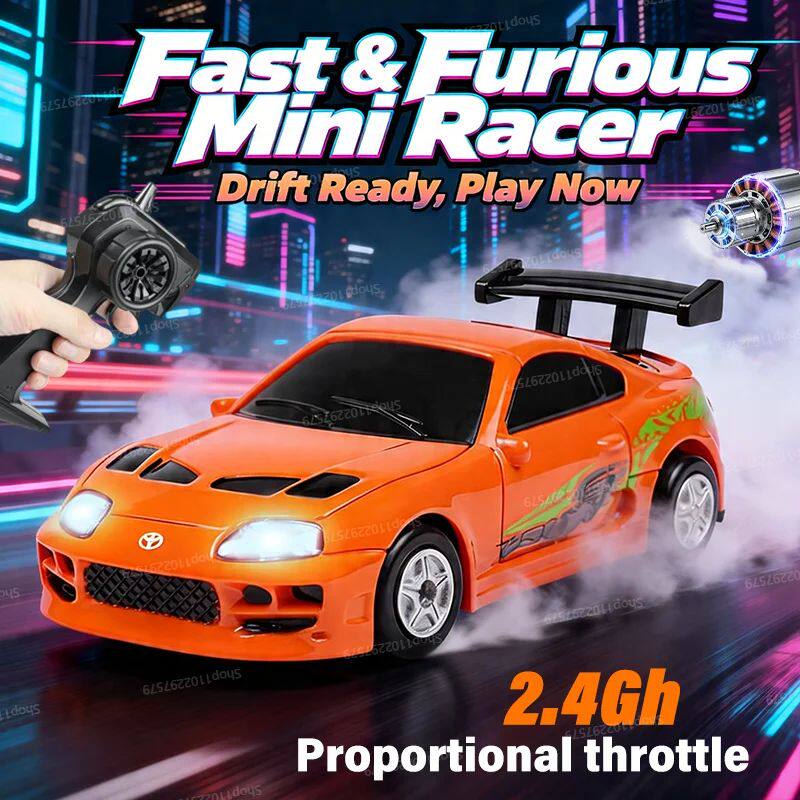 1:64 Mini RC Drift Cars Professional High Speed Radio Turbo