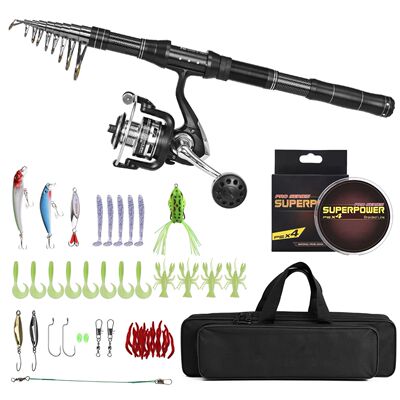 Fishing Rod and Reel Combo Fishing Rod and Reel Combo Portab