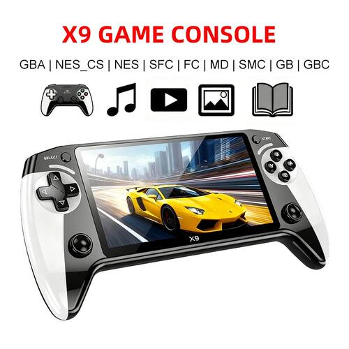 X9 Retro Handheld Game Console, Saker Game Console 5.5-Inch