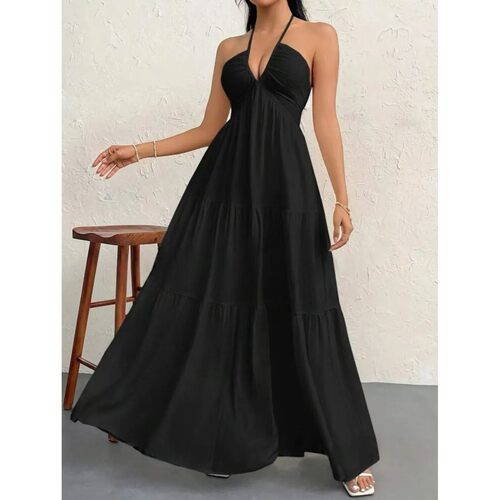 2026 Summer Women’s rendy Deep V Shoulder Boho-Style Belt D